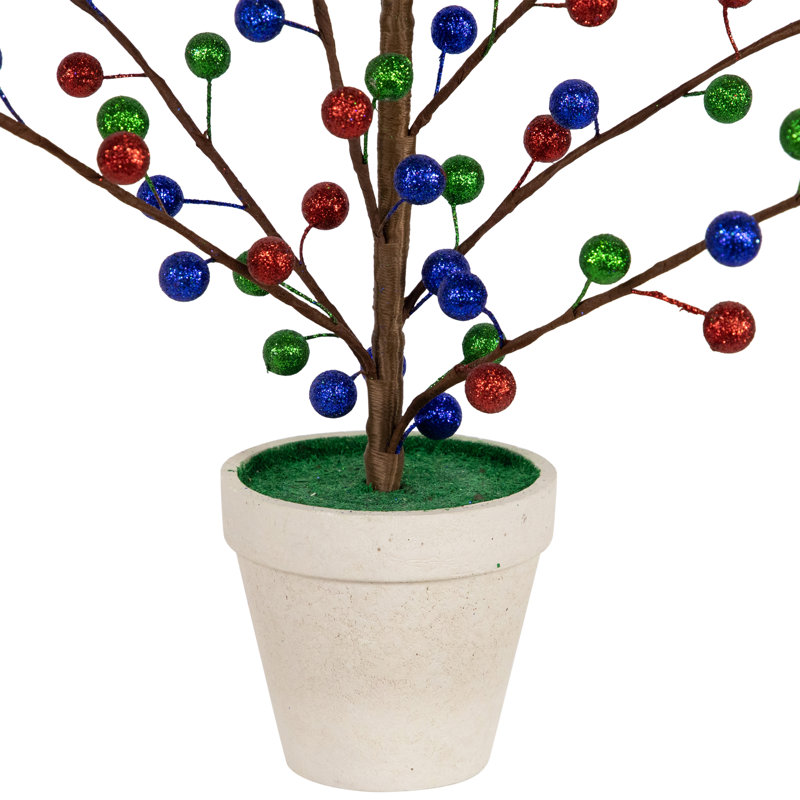 Arbre artificiel en pot 24 po
