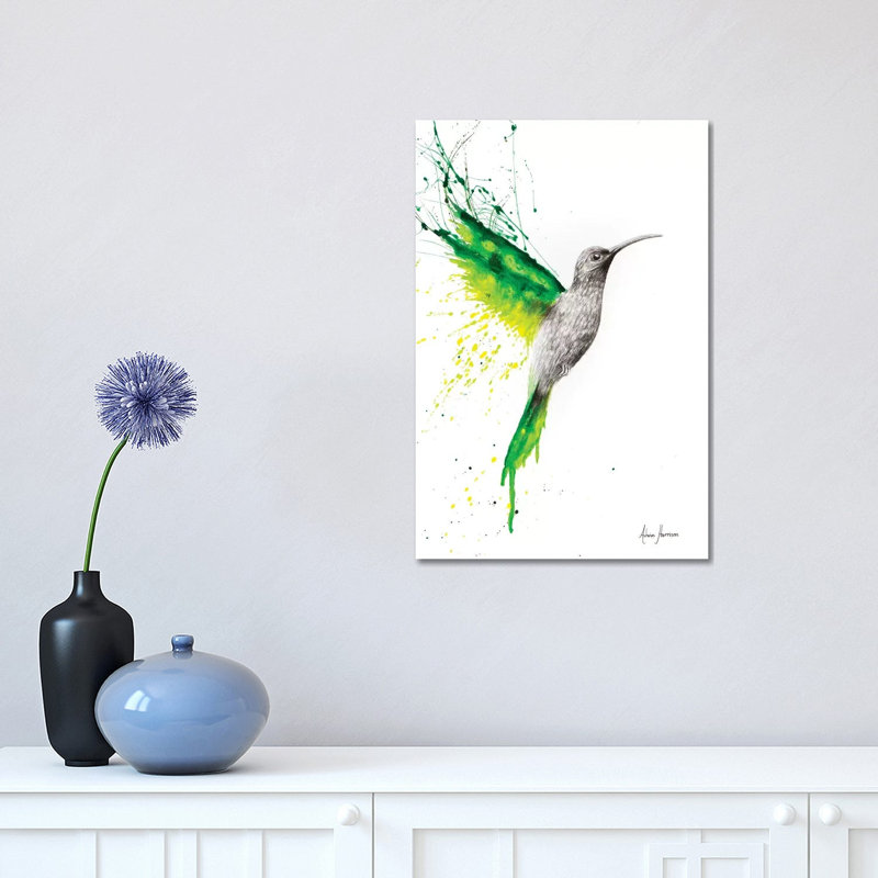 Emerald Sun by Ashvin Harrison - Print on Canvas, 30.48 cm H x 45.72 cm W, Wrapped Canvas