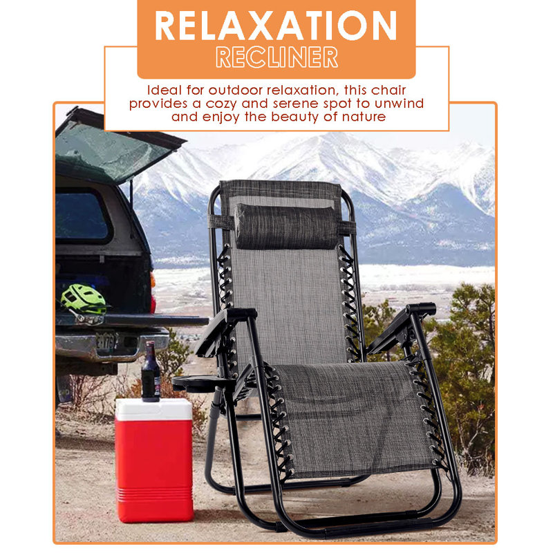Chaise de patio, gris