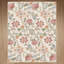 Tapis beige / rose à motif floral lavable en machine Clermont-1292170021-1304121698