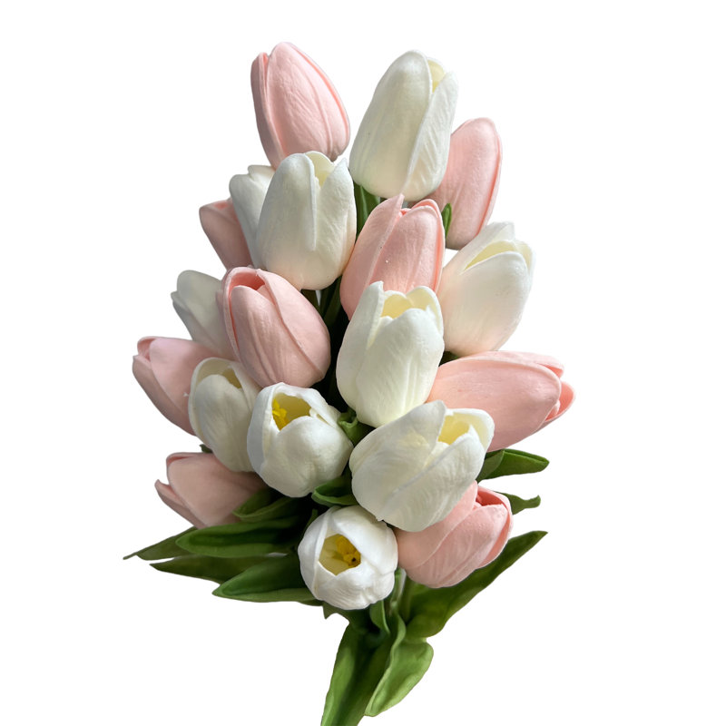 Tulip Arrangement, White/LightPink