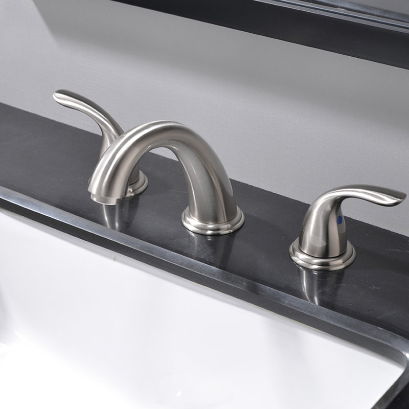 Robinet de salle de bain à 2 poignées avec drain NO