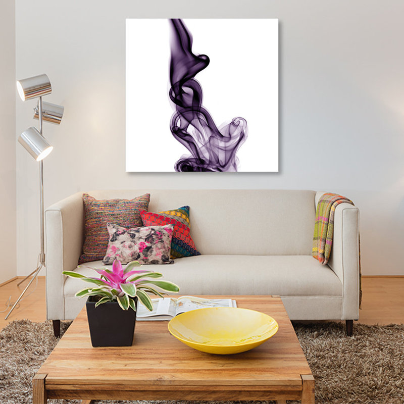 «Smoke VII», impression sur toile, H 26 po x l 26 po x p 1,5 po, Toile tendue, Pas de tapis