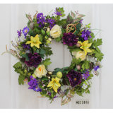Handcrafted Faux Mixed Assortment Foam 24'' Wreath