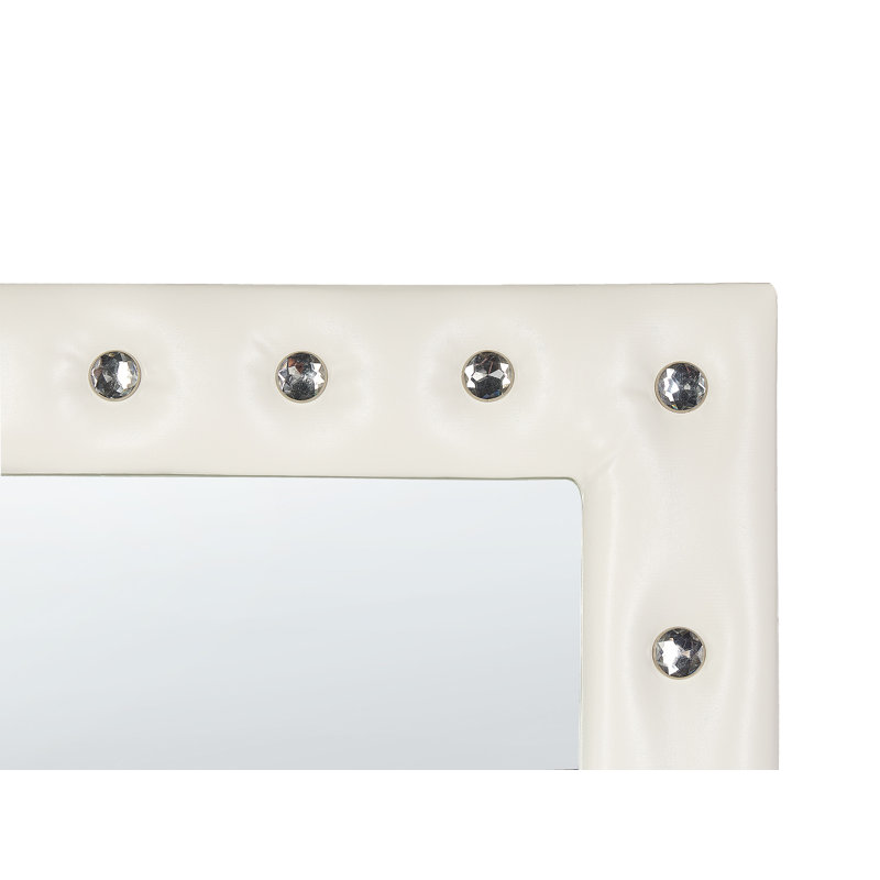 Aimee-Louise Flat Floor Mirror, White