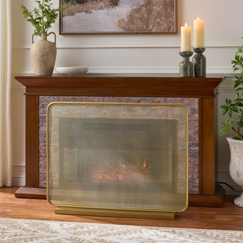 Mahendra Rectangle Iron Fireplace Screen