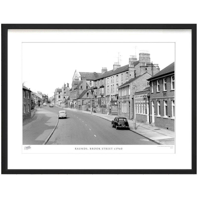 Raunds, Brook Street C1960 - Single Picture Frame Print, 40cm H x 50cm W x 2.3cm D