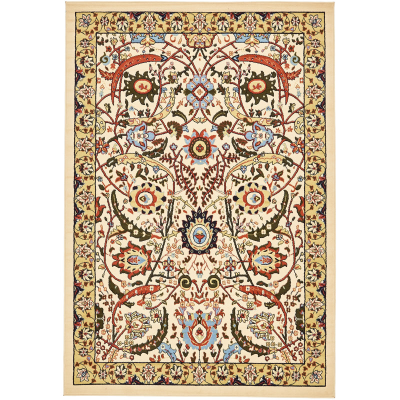 Floral Area Rug, Rectangle 183 x 274cm