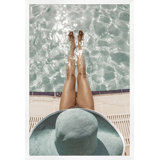 Brigitte By The Pool Print by Christopher Kennedy