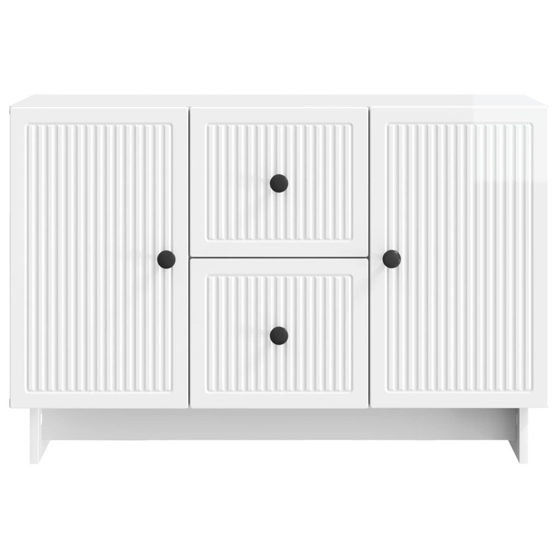 89cm Sideboard, High Gloss White