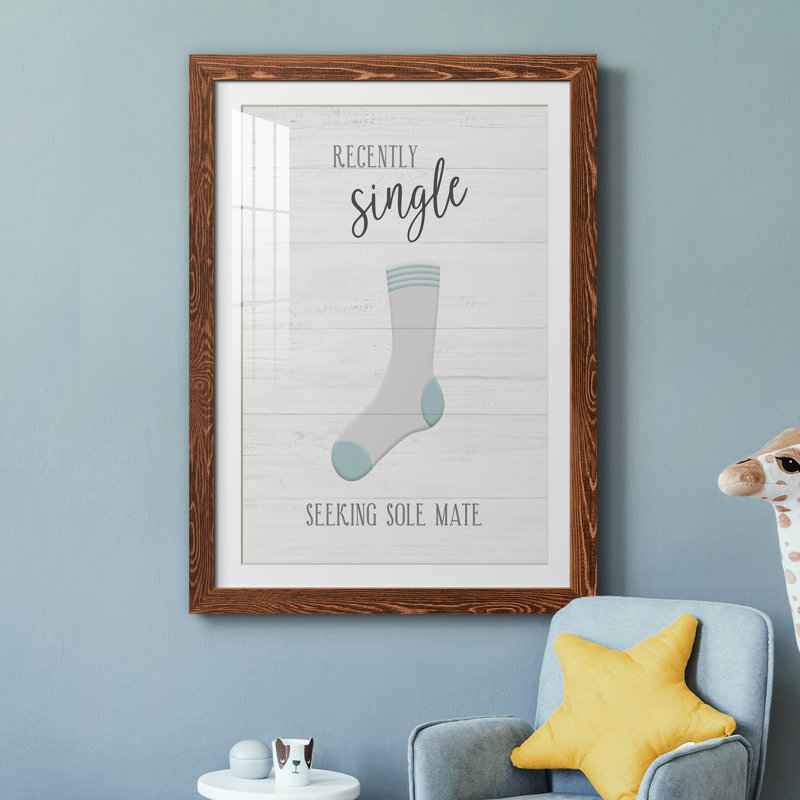 " Single ", 37.5" H x 27.5" W x 1.5" D, Brown Framed Paper