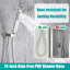 Ensembles de robinets de douche SKWoll avec affichage de la température de l'énergie hydraulique, ensemble de pomme de douche en nickel brossé de 12 pouces, appareils de douche muraux à 2 fonctions avec valve de douche numérique-129105648