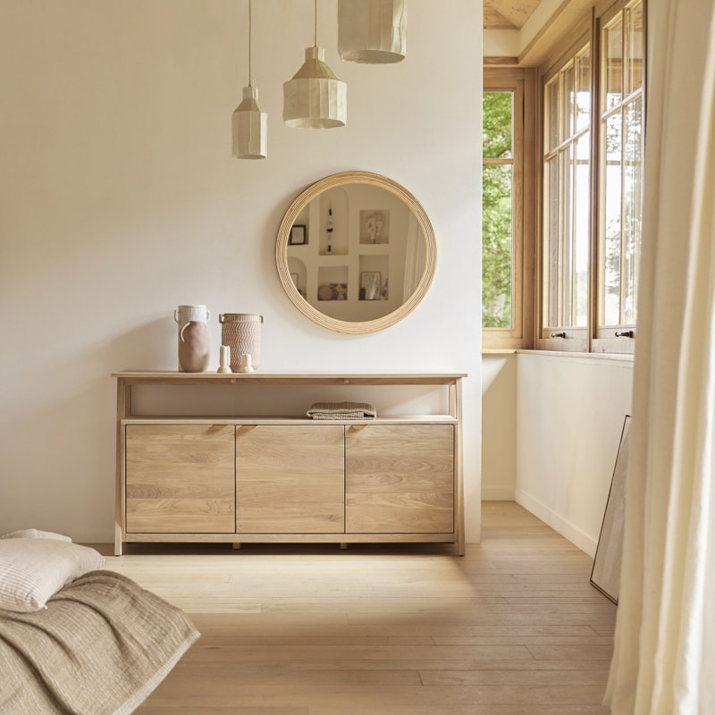 Pola 64.96'' W Solid Wood Sideboard