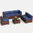 Cawanna 6 - Person Modular Patio Conversation Set with Cushions-2038701822-2052820553