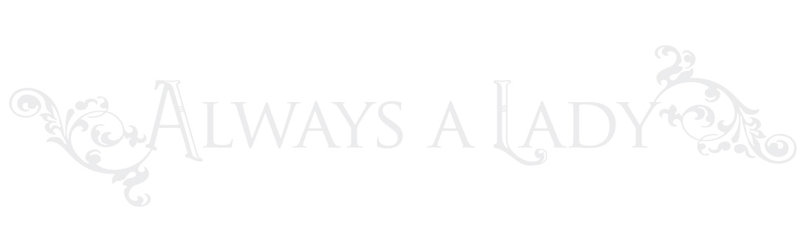 Décalcomanie murale "always a lady", H 15 po x l 75 po x P 0,01 po, Blanc