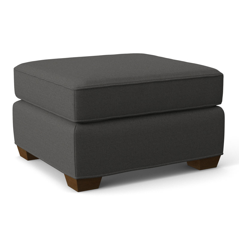 Colton Ottoman, Parchment Polyester 71582L14, Bridgeton