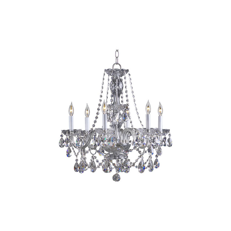 Lustre classique / traditionnel à 6 lumières de style bougie Stian