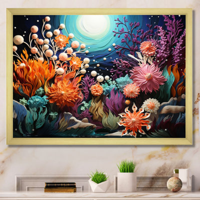 «Colorful Marine Animals Harmony I» sur toile