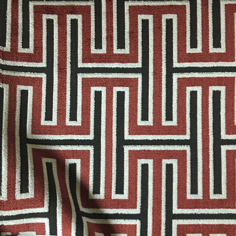 Carlyle-Hyde Cut Velvet Upholstery Fabric, Sunset