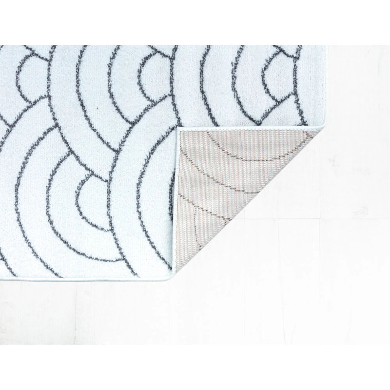 Tapis blanc Azalea, Rectangle 8 pi 3 po x 10 pi 0 po