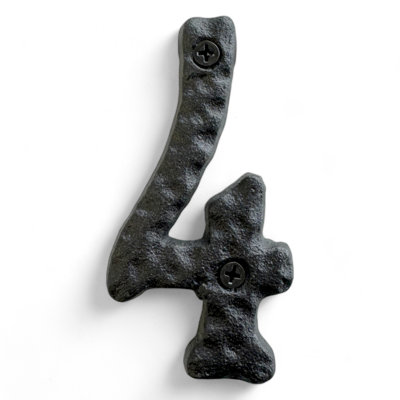 4'' H Metal House Number