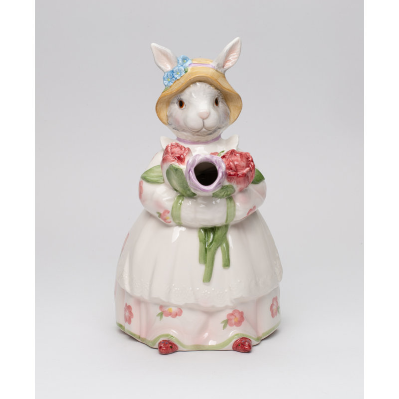Grissett Tea for Spring Bunny 1 -qt. Ceramic China Teapot