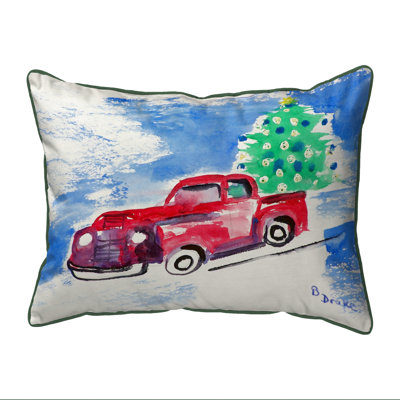 Housse et insert de coussin rectangulaire d'extérieur Truck Tree
