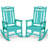 Outdoor Patio HDPE Rocking Adirondack Chair-930783622