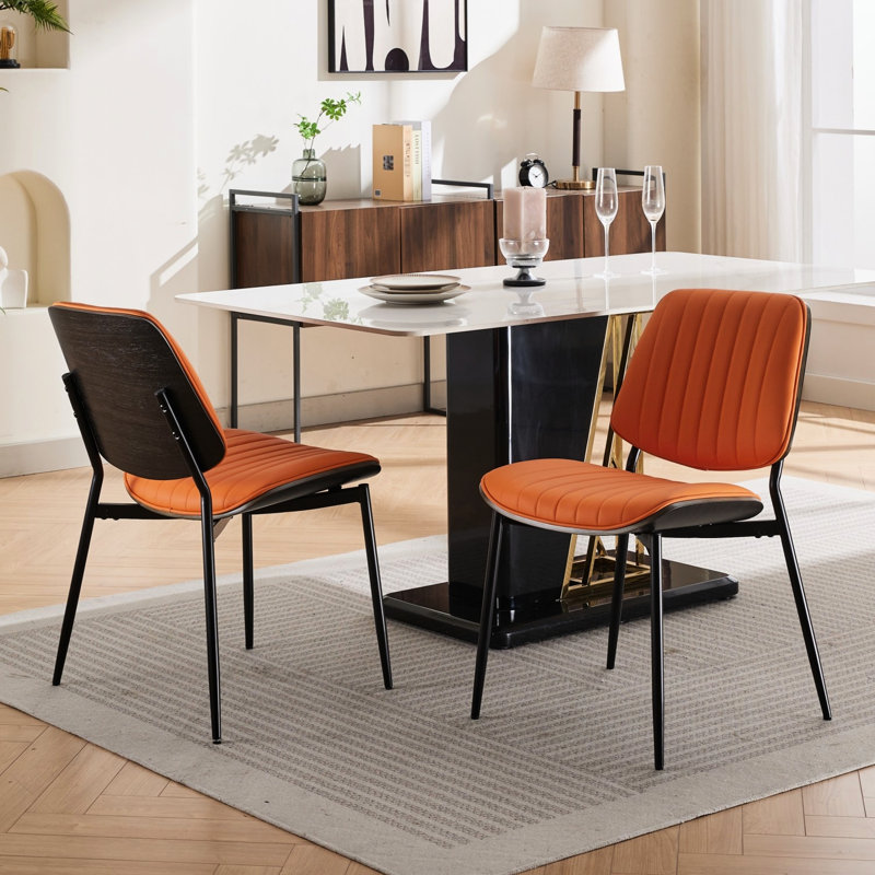 2 chaises de salle à manger Mid Century