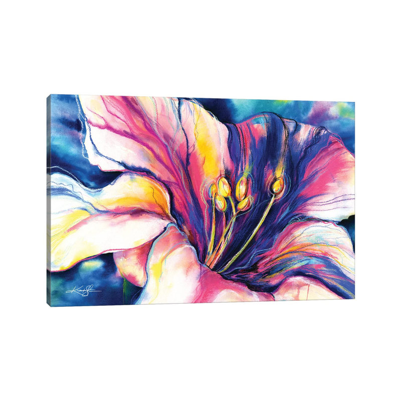 Big Flower by Kathy Morton Stanion - Wrapped Canvas Gallery-Wrapped Canvas Giclée, 66.04 cm H x 45.72 cm W x 3.175 cm D