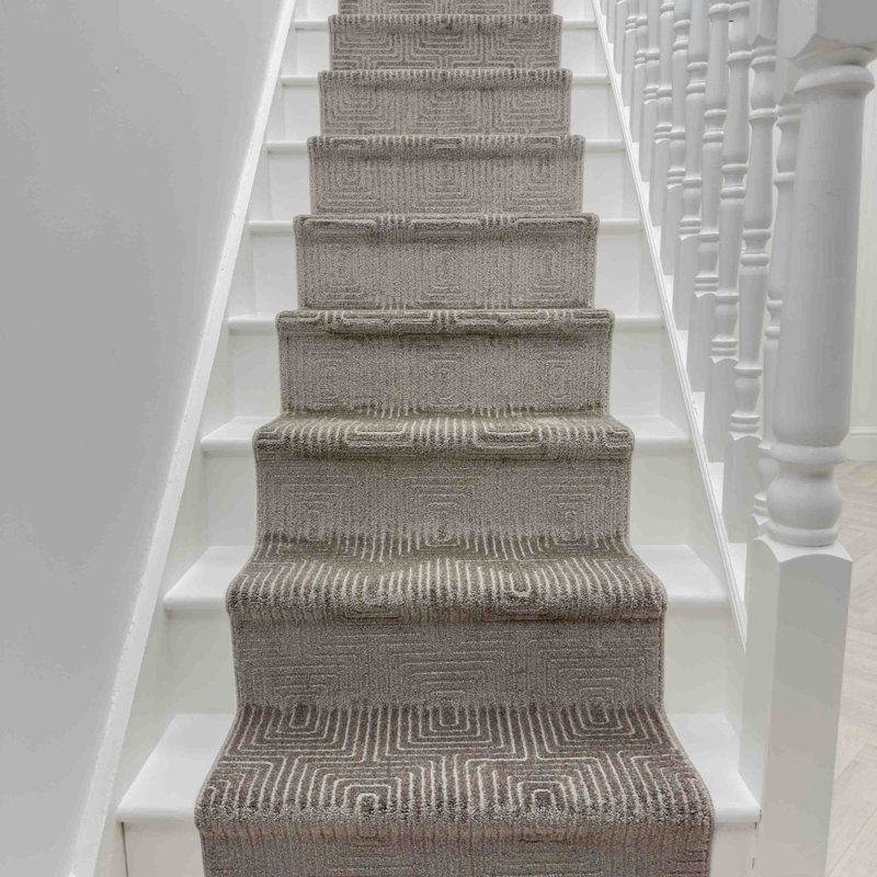 Stair Runner Geometric Area Rug, Runner 66 x 450 cm