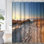 North Sea Beach Sunset Sunlight Sand Shower Curtain with 12 Hooks