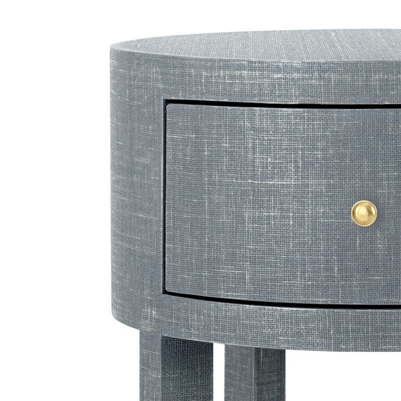 Claudette End Table, Gray, Natural