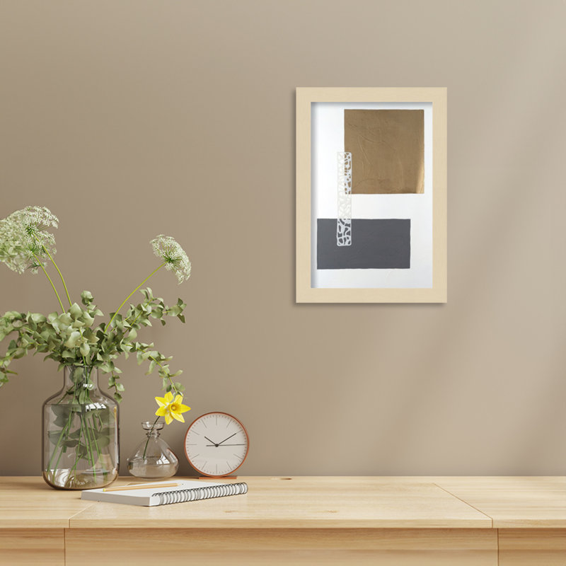 «Nooks and Crannies I» par Finnerty, impression sur bois encadrée, H 13 po x l 9 po, Brun