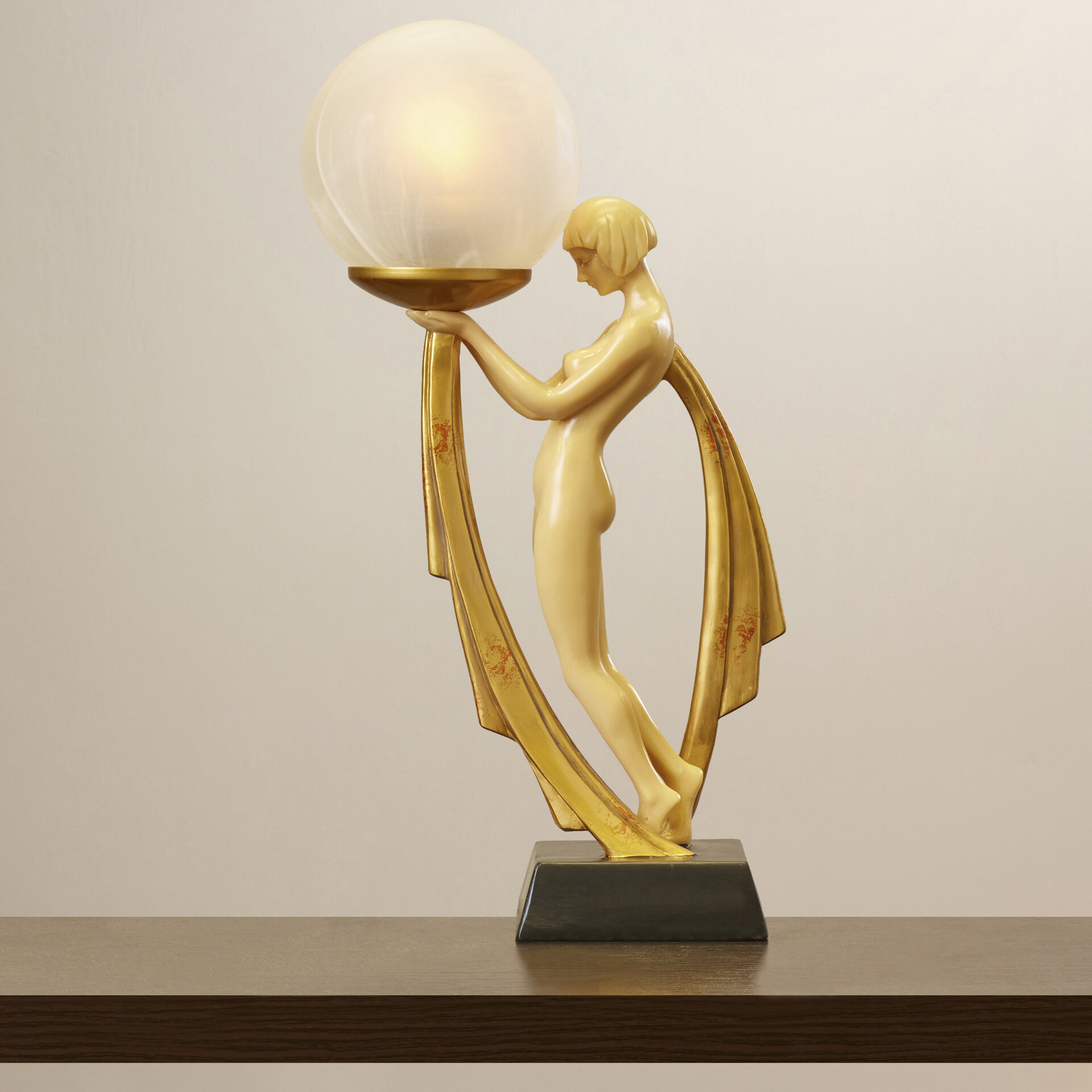 Design Toscano Mistress Odalisque Art Deco Illuminated Sculpture 通販 