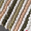 Two Piece Striped Bobble Bath Mat and Pedestal Mat Set-956615739