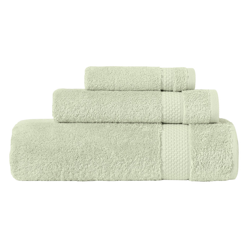 Ensemble de serviettes en coton éponge Starlight, Light Green