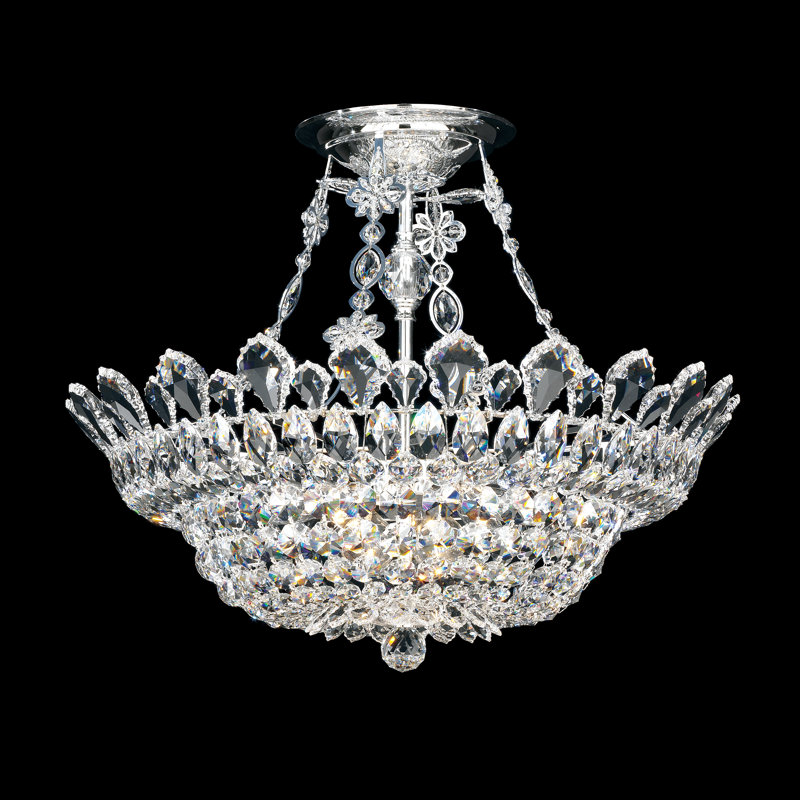 Trilliane Crystal Semi Flush Mount