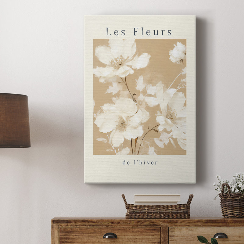 Imprimé floral rétro XXXII - galerie Cavas, H 18 po x l 12 po