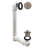 1-1/2 x 12 Sch. 40 PVC Pull-to-Open Bathtub Leg Drain Assembly with One-Hole Overflow-37157523