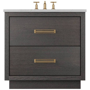 Ensemble de meuble-lavabo simple à deux tiroirs Avalon
