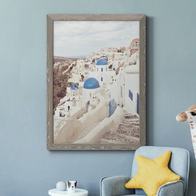 Santorini - photographie sur toile encadrée