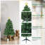 Petit arbre de Noël artificiel de table 3 pi de qualité supérieure pour la maison, le bureau, la décoration intérieure et extérieure, la décoration des Fêtes, les charnières en métal faciles à assembler et la base pliable. Arbre vert