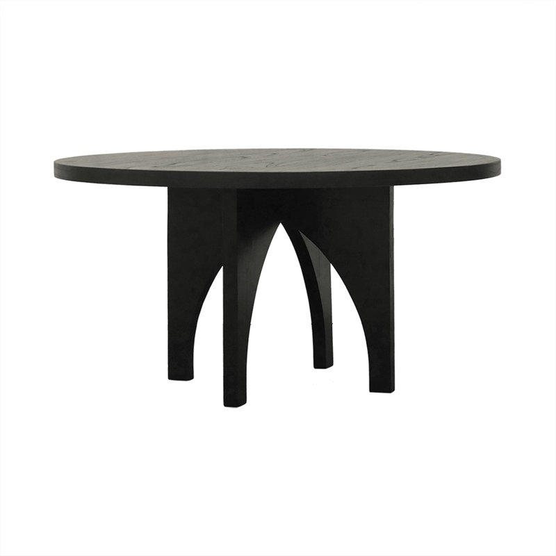 Latitude Run® Forney Sleek Black Dining Table