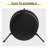 Matte Black Metal Round Side Table - Modern 2-tier Design For Indoor Outdoor Living & Patio Use