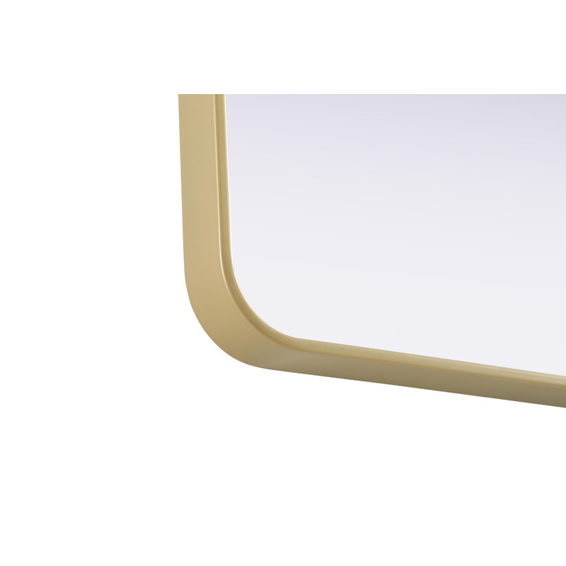 Erath Contour Metal Mirror, Brass, 36" x 27"