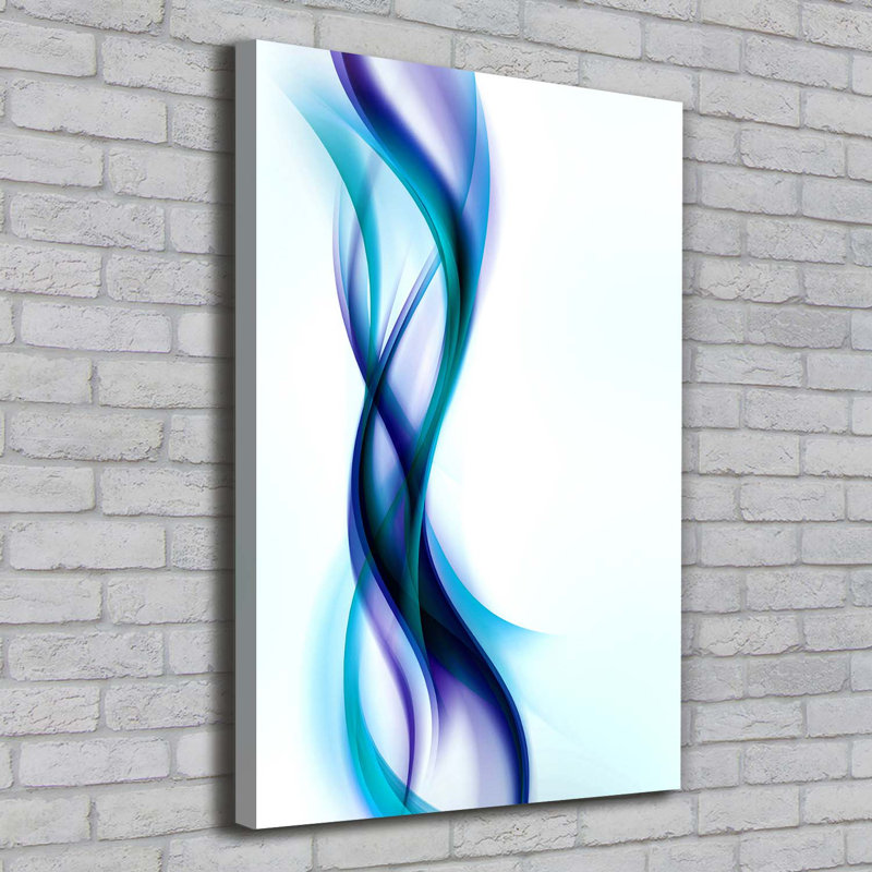 Waves Abstraction - Wrapped Canvas Print