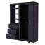 Armoire noire à 3 tiroirs-1448496276