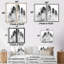 «Black and White Tall Pine Tree Forest», art sur toile de pin, art mural nature noir 2 pièces-1284341440-1284341445-1284341432