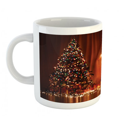 Grande tasse à café romantique xmas